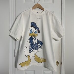 Disney X Adererror MEN’S DONALD DUCK T SHIRT 01 Size LARGE NWOT